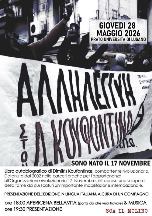 PRESENTAZIONE LIBRO “SONO NATO IL 17 NOVEMBRE”