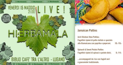 "Hierbamala" Concerto Live e Aperitivo-Cena Giamaica